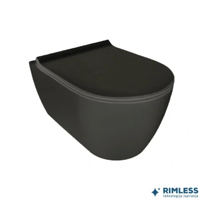 Konzolna šolja HATRIA FUSION rimless anthracite matt