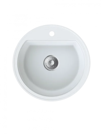 Granitna sudopera MILO ESSENCE O51 Magnesia white sa sifonom