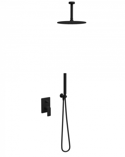 Ugradna baterija sa tuš setom 5 COPEN NOOK mat crna