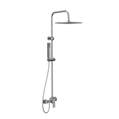 Baterija za tuš MINOTTI QUADRA NEW sa komplet usponskim tušem ruža 250×250