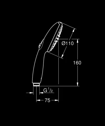 Tuš ručica GROHE TEMPESTA 110 2f