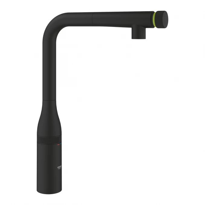 Baterija za sudoperu GROHE ESSENCESMART CONTROL sa izvlačećim tušem phantom black - Slika 3
