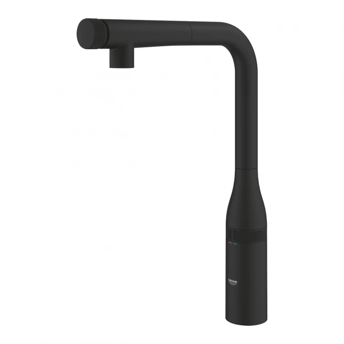 Baterija za sudoperu GROHE ESSENCESMART CONTROL sa izvlačećim tušem phantom black - Slika 5