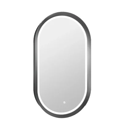 Ogledalo COPEN 500×900 sa alu ramom 56.5mm LED gunmetal