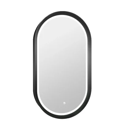 Ogledalo COPEN 500×900 sa alu ramom 56.5mm LED matt black