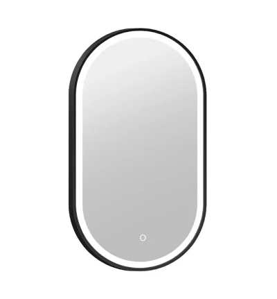 Ogledalo COPEN 500×900 sa alu ramom 20mm LED matt black