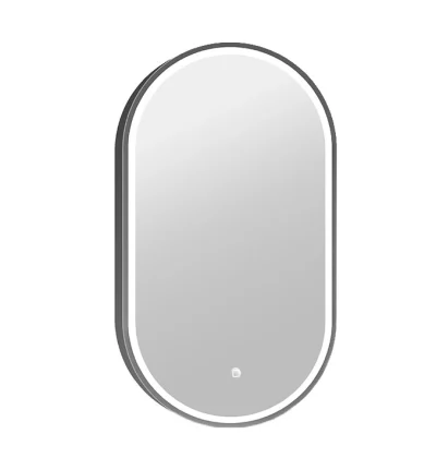 Ogledalo COPEN 500×900 sa alu ramom 40.6mm LED gunmetal