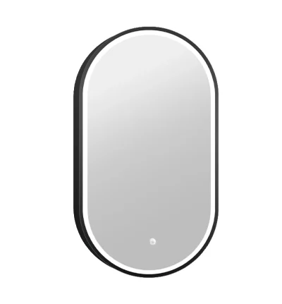 Ogledalo COPEN 500×900 sa alu ramom 40.6mm LED matt black