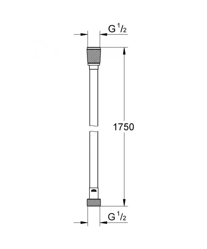 Tuš crevo GROHE SILVERFLEX 1750mm warm sunset - Slika 2
