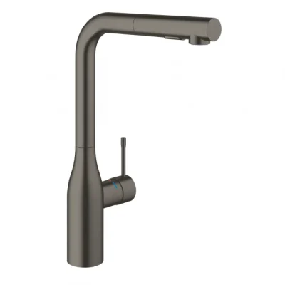 Baterija za sudoperu GROHE ESSENCE L sa izvlačećim tušem 2F brushed hard graphit