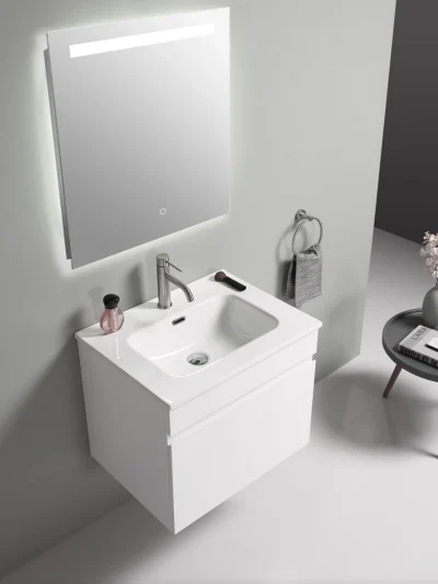 Toaletni ormarić UNILINE LUMA 600 sa lavaboom, soft close fioka