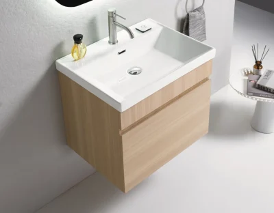 Toaletni ormarić UNILINE LUMA 601BRW sa lavaboom, soft close fioka