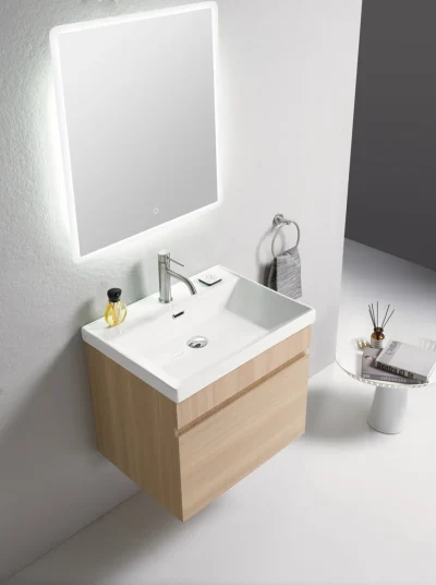 Toaletni ormarić UNILINE LUMA 601BRW sa lavaboom, soft close fioka