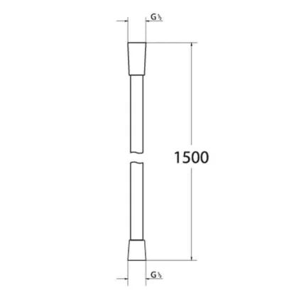 Tuš crevo COPEN SILVERFLEX 1500mm