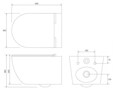 Konzolna šolja OPTIMO rimless bide funkcija sa duroplast soft close wc daskom