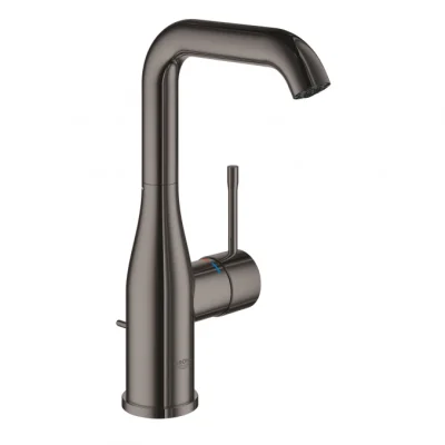 Baterija za lavabo GROHE ESSENCE L “click“ hard graphite