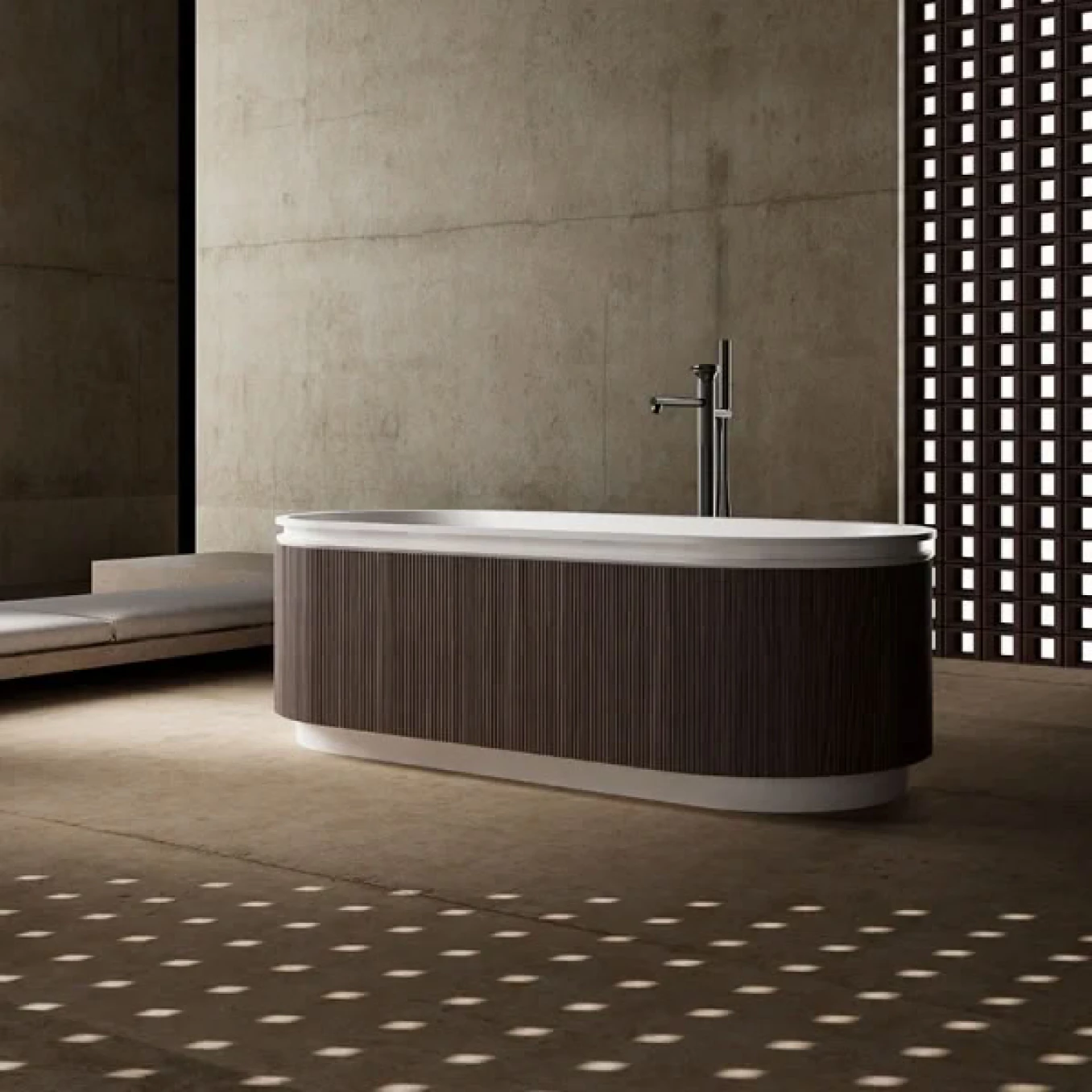 Kada samostojeća COPEN WOODLINE 1700x750x550mm - Slika 2