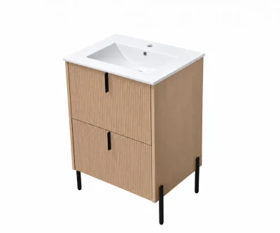 Toaletni ormarić COPEN ODETTE sa keramičkim lavaboom 600x460x880mm natural wood