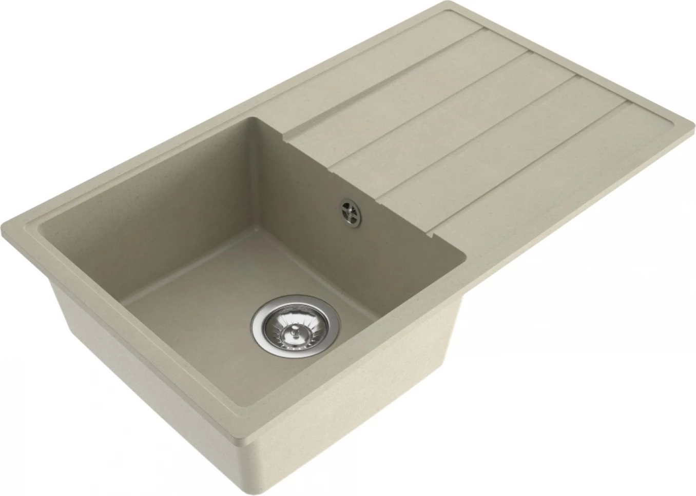 Granitna sudopera MILO METRO 76x44 Cappuccino sa sifonom - Slika 2