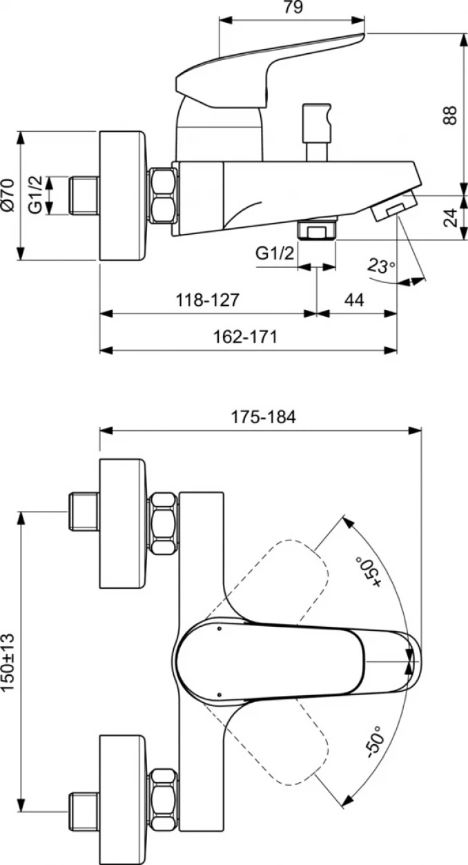 Baterija za kadu IDEAL STANDARD CERAFLEX - Slika 4