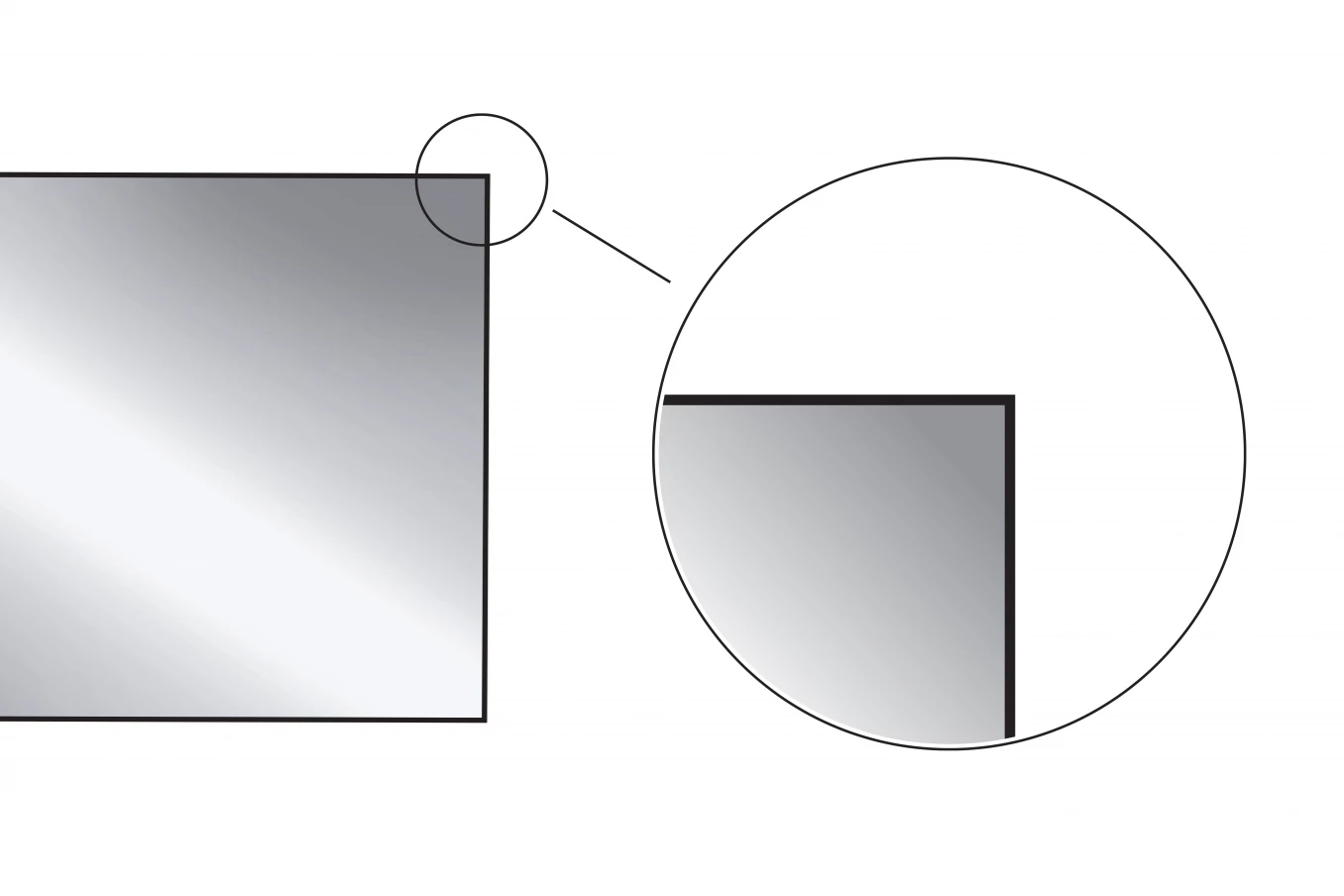 Ogledalo COPEN 900x700 black ram - Slika 2