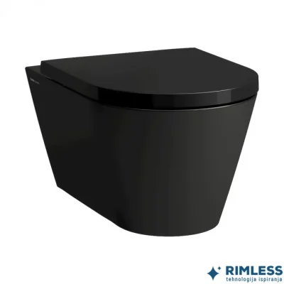 WC Šolja konzolna Laufen K’BYLAUFEN rimless crna