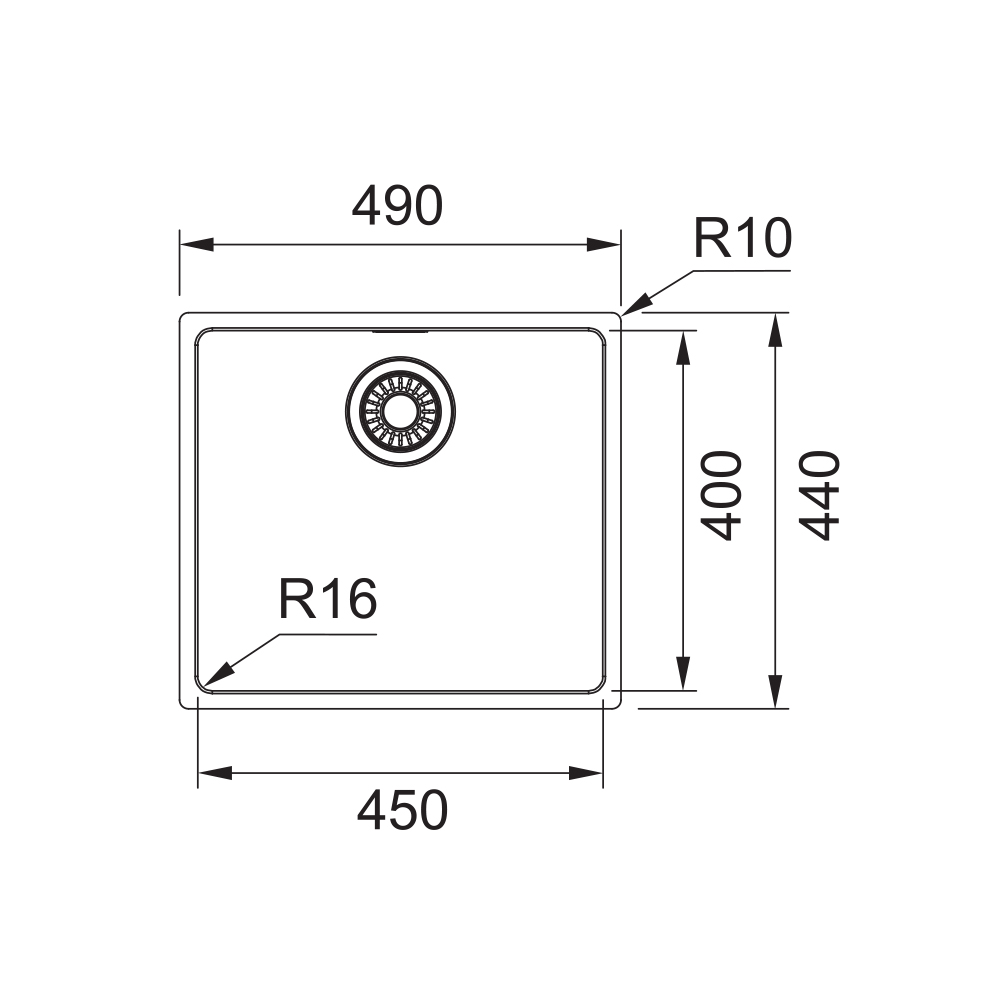 Inox sudopera FRANKE MARIS MRX 110 45 49x44 - Slika 2