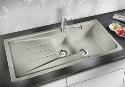 Granitna sudopera BLANCO SONA 6 S 100×50 bela