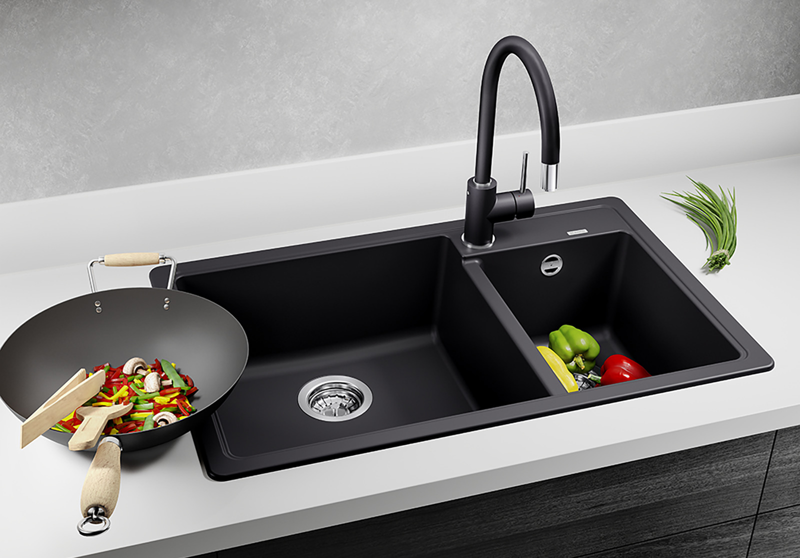 Granitna sudopera BLANCO LEGRA 8 78x50 razne boje
