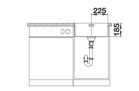 Inox sudopera BLANCO SOLIS 450 IF 49x44 - Slika 4