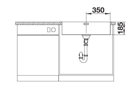 Inox sudopera BLANCO SOLIS 700 IF 74x44 - Slika 4