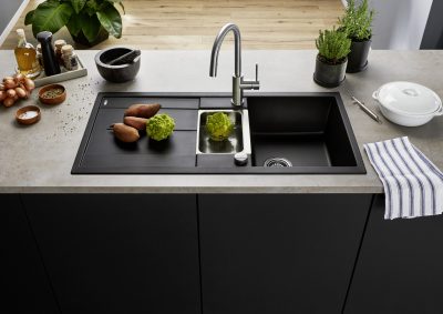 Granitna sudopera BLANCO METRA 6 S 100×50 crna