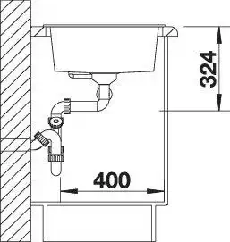 Granitna sudopera BLANCO METRA 9 85×50 antracit