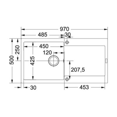 Granitna sudopera FRANKE MARIS MRG 611 L MAT 97×50 crna