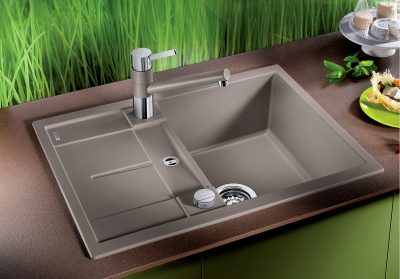 Granitna sudopera BLANCO METRA 45 S COMPACT 68×50 crna