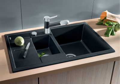 Granitna sudopera BLANCO METRA 6 S COMPACT 78×50 crna