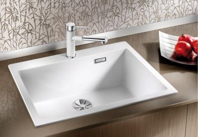 Granitna sudopera BLANCO PLEON 8 70×51 bela