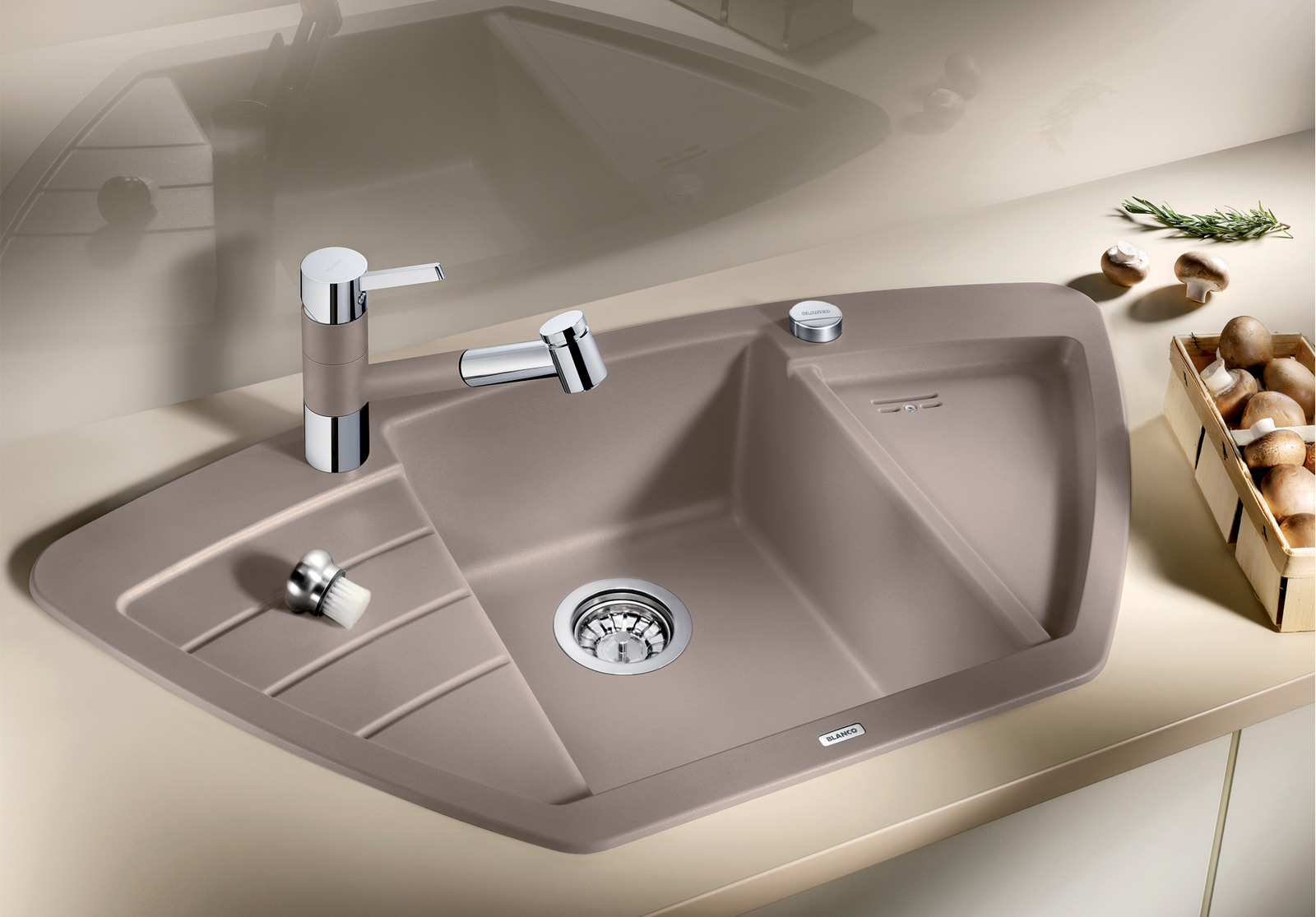 Granitna sudopera BLANCO ZIA 9E 93x51 crna - Slika 2