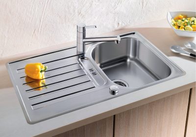 Inox sudopera BLANCO LANTOS 45 S IF 86×50 crna