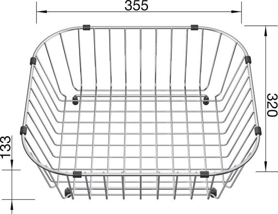 Inox sudopera BLANCO SOLIS 340 U 34x40 - Slika 6