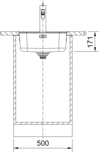Inox sudopera FRANKE SMART SRX 210 40 TL A 43x51 - Slika 3