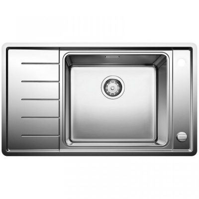 Inox sudopera BLANCO ANDANO XL 6 S IF COMPACT DESNA SA PODIZALEM ČEPA+ POSUDA 86×50