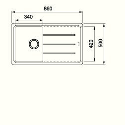 Granitna sudopera FRANKE BOSTON BFG 611 86 86×50 razne boje