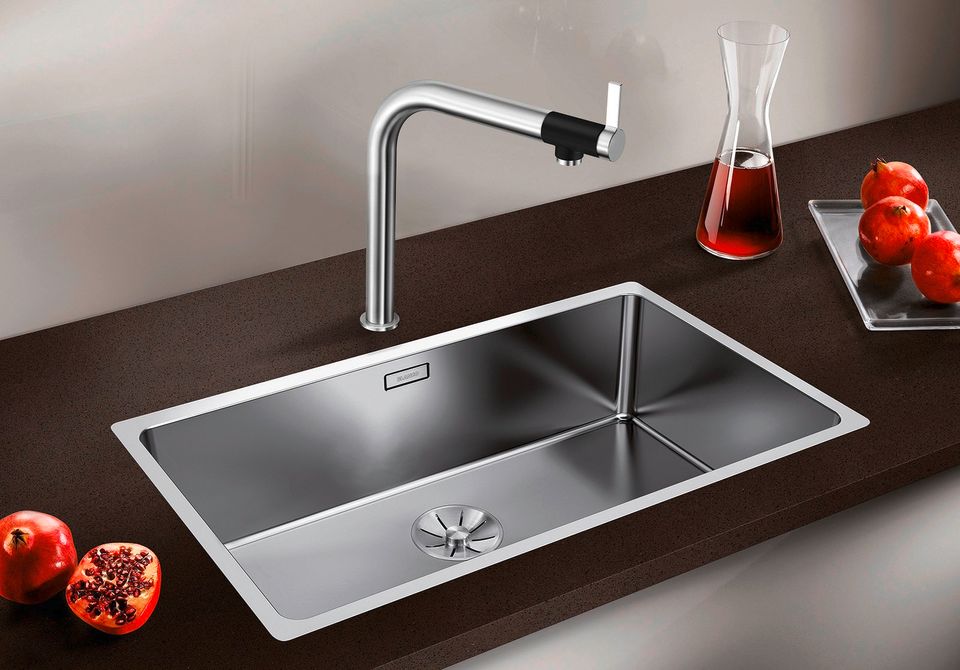 Inox sudopera BLANCO SOLIS 700 U 70x40 - Slika 2
