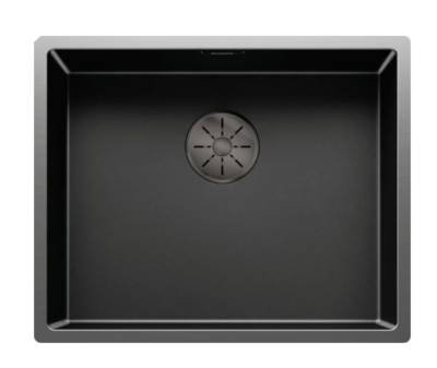 Inox sudopera BLANCO CLARON 500 U SATEN DARK STEEL 54×44 antracit