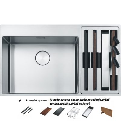 Inox sudopera FRANKE BOX CENTER BWX 220 54 27 86×51