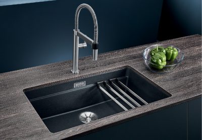 Granitna sudopera BLANCO ETAGON 700 U 70×40 siva