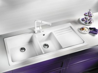 Granitna sudopera BLANCO NAYA 8 S LEVA 116×50 bela