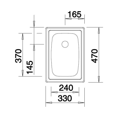 Inox sudopera BLANCO TOP EE3X4 33×47