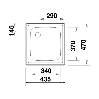 Inox sudopera BLANCO TOP EE4X4 43,5×47